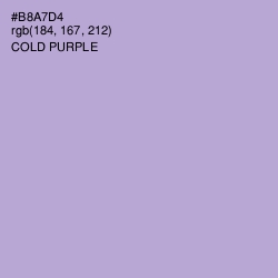 #B8A7D4 - Cold Purple Color Image